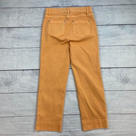 Tribal Capri Pants sz 4 Orange Stretch Pull on New NWOT Inseam 24.5" - Picture 5 of 9